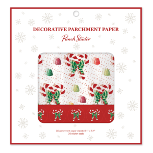 Holiday Candy Cane Gumdrop themed Parchment Paper