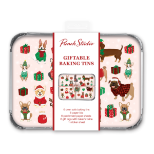 Holiday Festive Pets themed Medium Baking Tin.