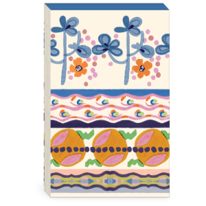 Decorative softcover journal with decorative arts borders theme.