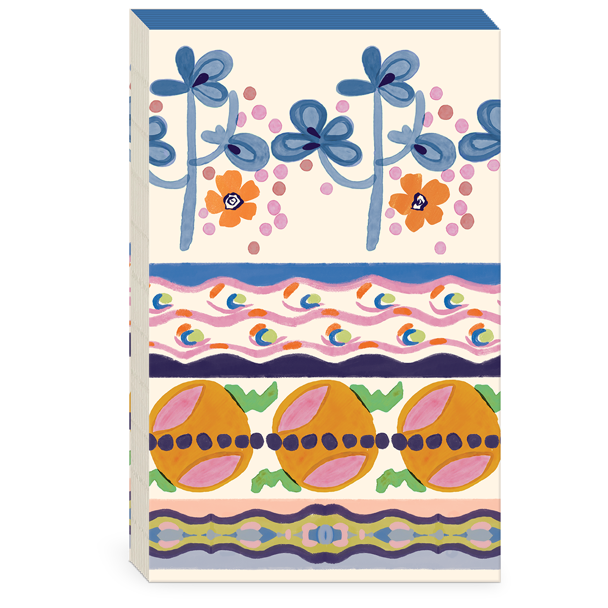 Decorative softcover journal with decorative arts borders theme.