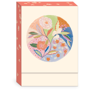 Floral Circle Pouch Note Cards set.