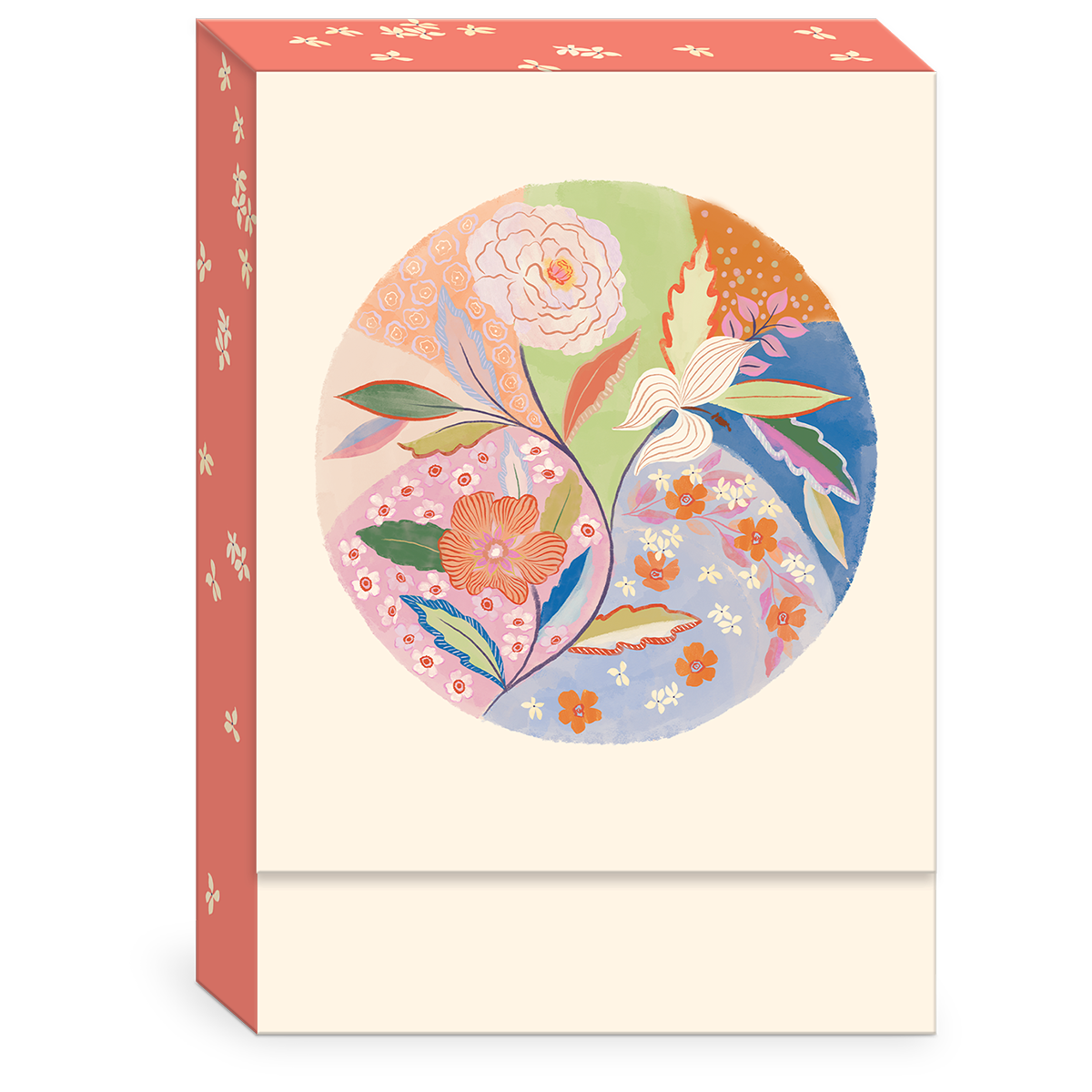 Floral Circle Pouch Note Cards set.