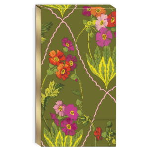 Tall notepad featuring timeless treasures trellis design.