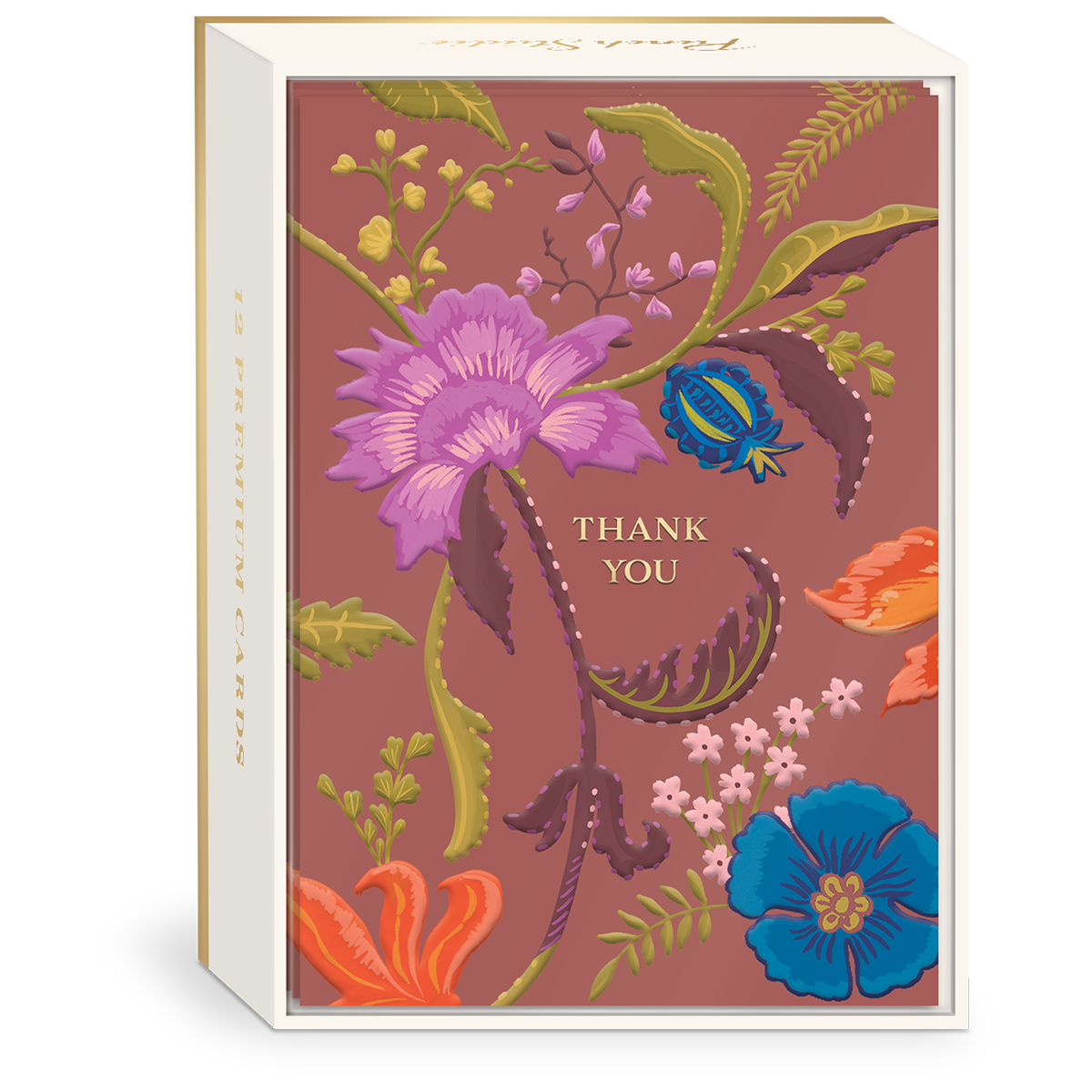 Jacobean Thank you Note Cards set.