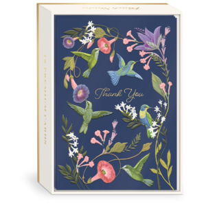 Hummingbirds Thank you Note Cards set.