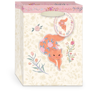 Wildflower Pets Cat Small Gift Bag with handles.