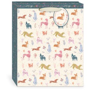 Wildflower Pets Dogs Large Gift Bag with handles.