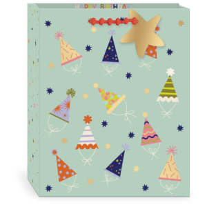 Party Time Hats Large Gift Bag with handles.