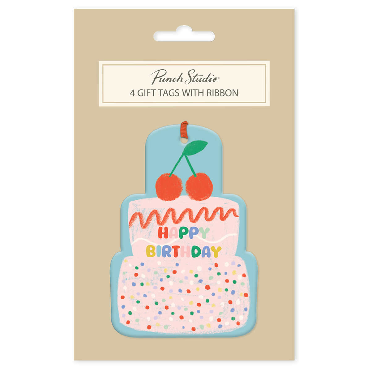 Birthday Brights Cherries Gift Tags set.