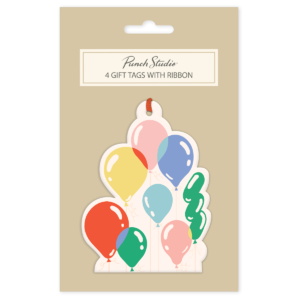 Birthday Brights Balloons Gift Tags set.
