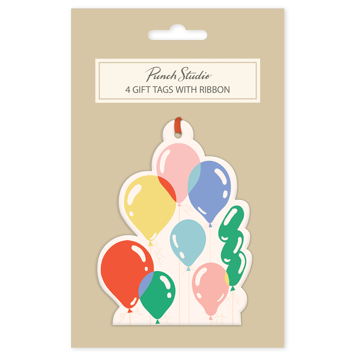 Birthday Brights Balloons Gift Tags set.