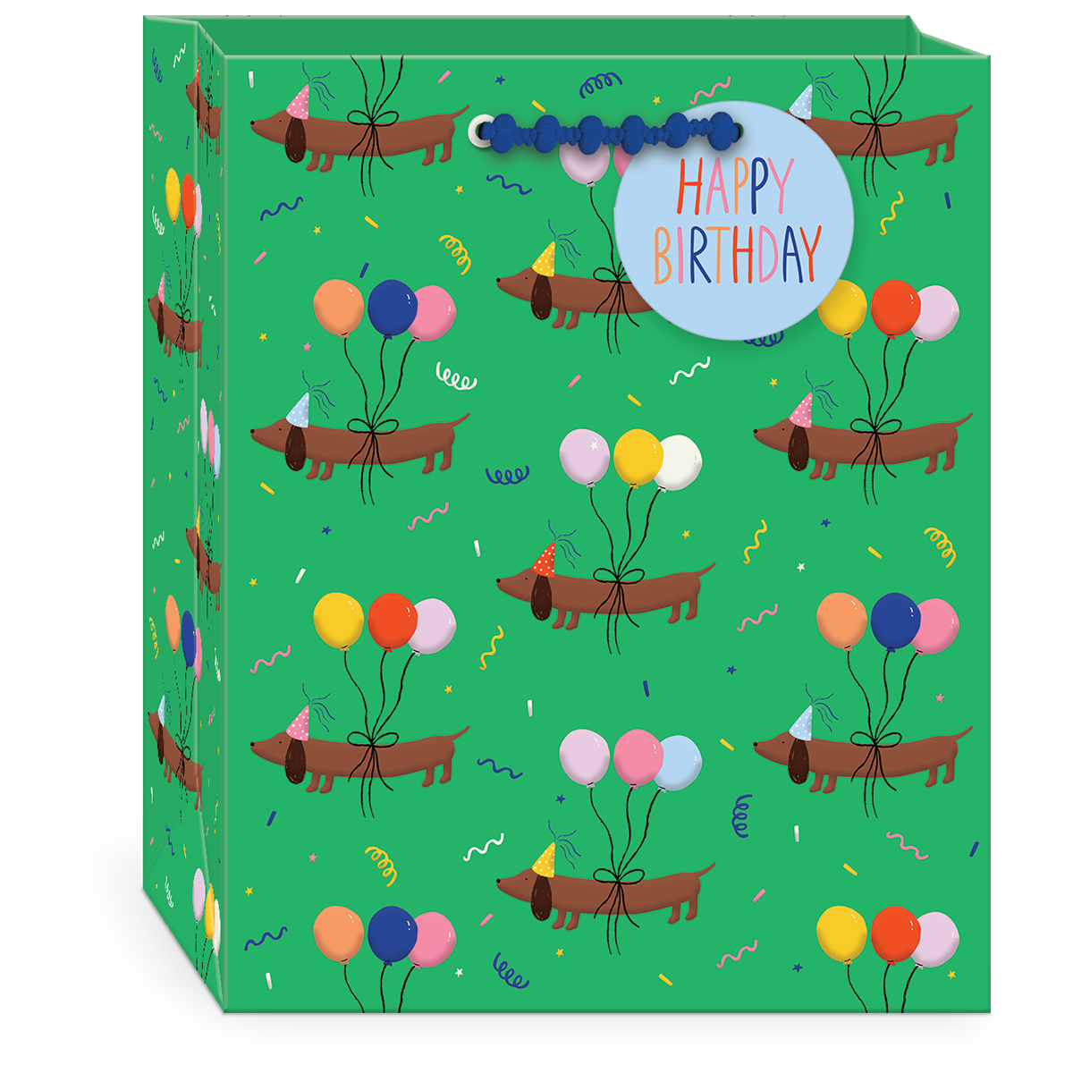 Balloon Pets Dogs Medium Gift Bag with handles.