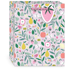 Sweet Garden Medium Gift Bag with handles.
