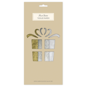 Gold Silver Pearl White themed Tissue Paper set.