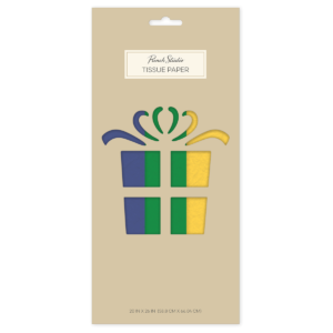 Navy Green Yellow themed Tissue Paper set.