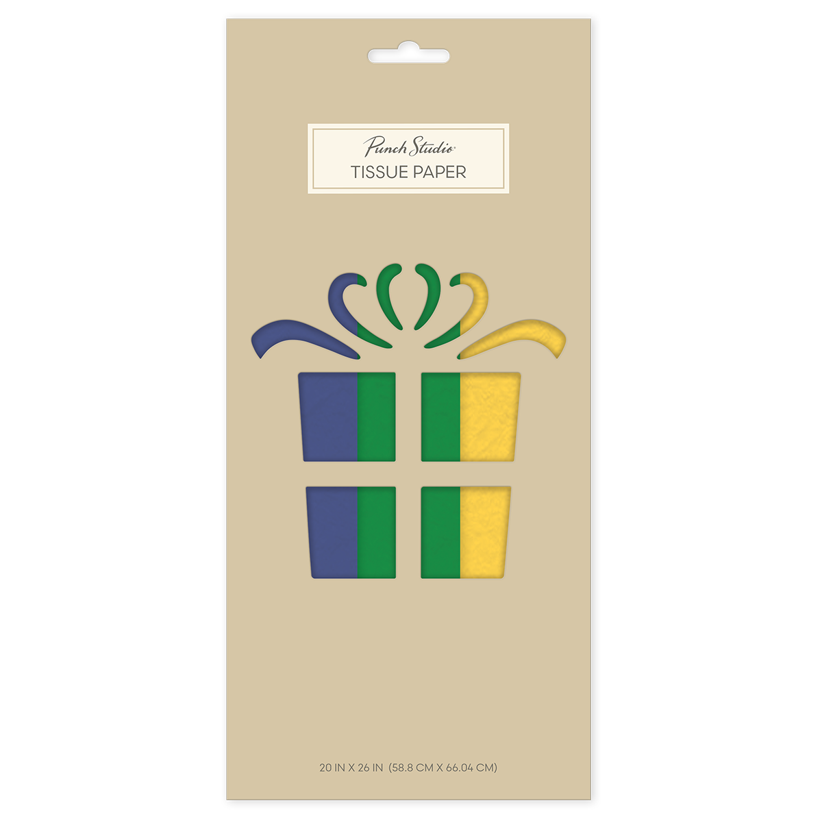 Navy Green Yellow themed Tissue Paper set.