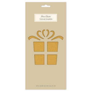Plain Mustard Tissue Paper set.