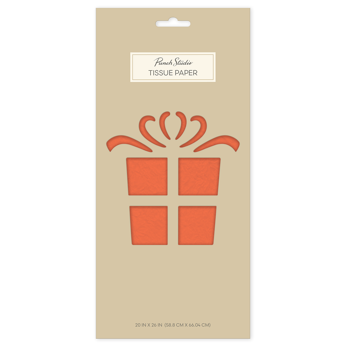 Plain Orange Tissue Paper set.