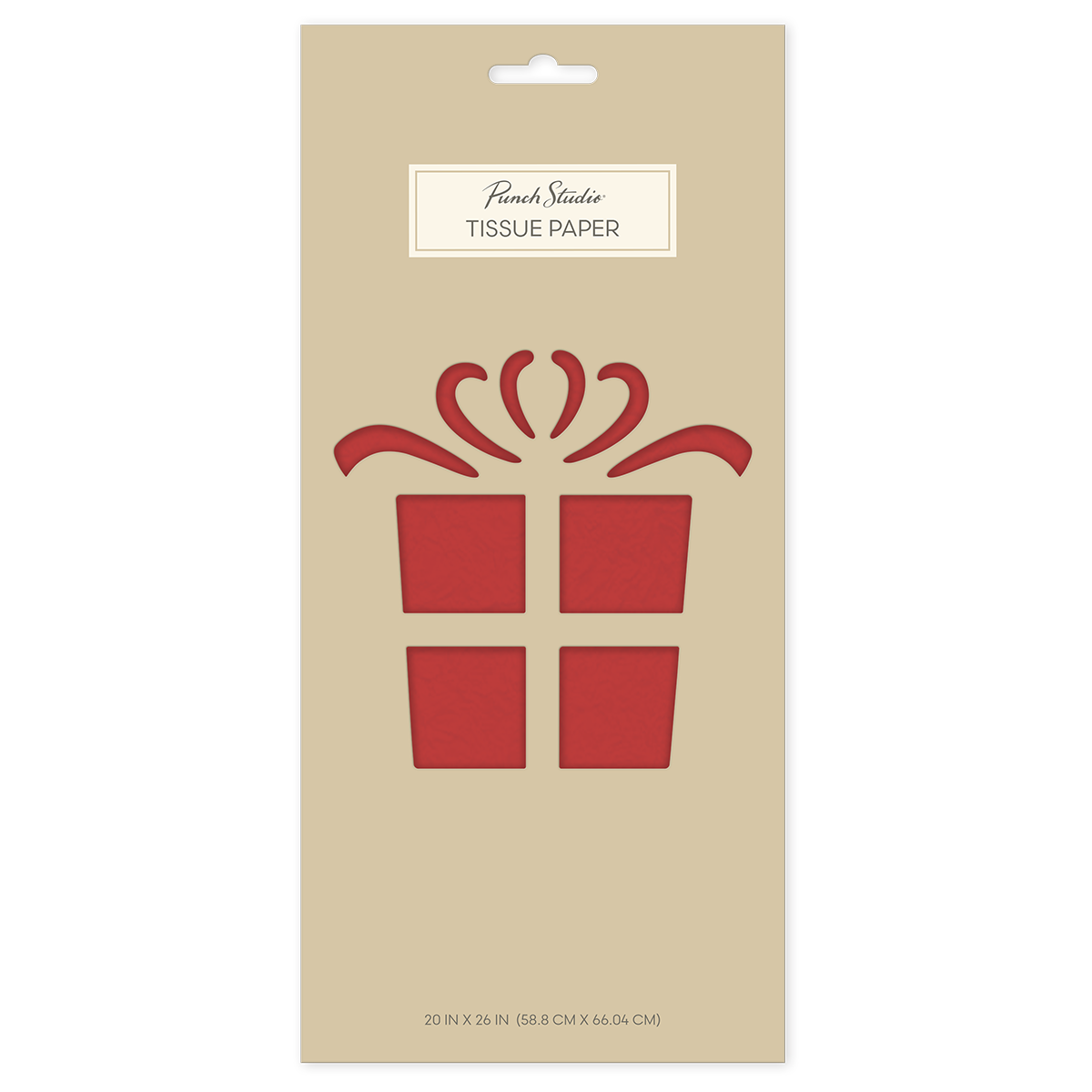 Plain Red Tissue Paper set.