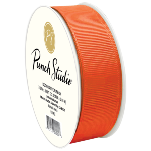 Autumn Orange Grosgrain Ribbon