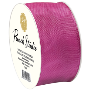 Magenta Wired Taffeta Ribbon