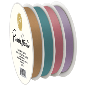 Tan Blue Mauve Lavender 4 Channel Curling Ribbon