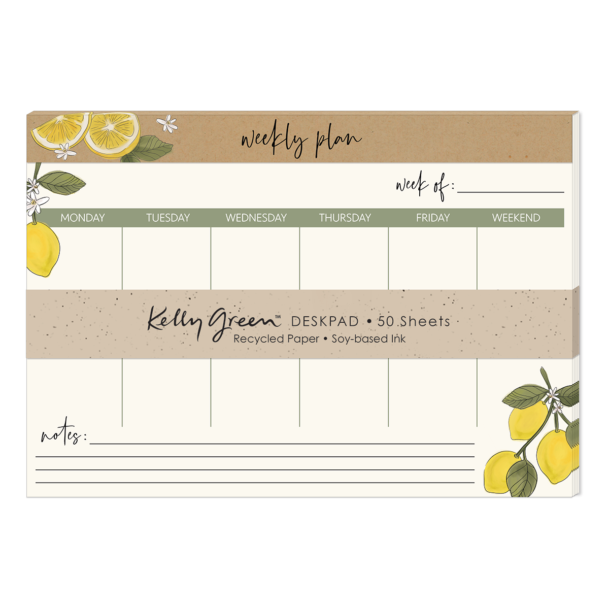 Orchard Lemons Desk Pad Product