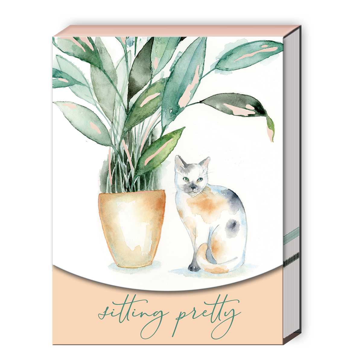 Houseplant Calico Pocket Notepad Product
