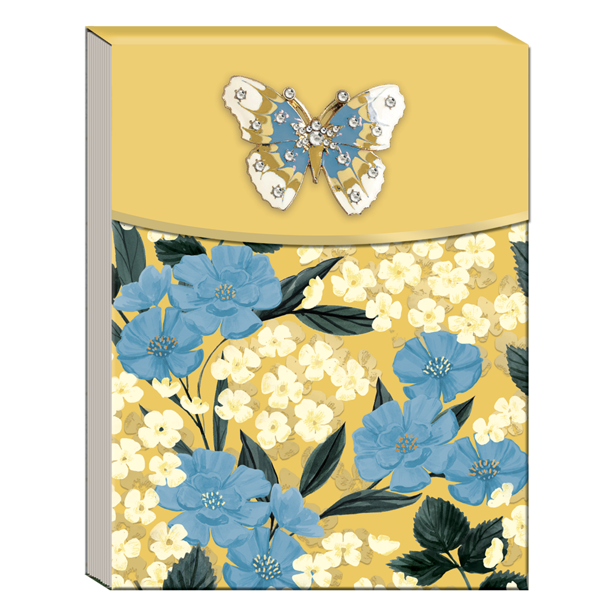 Gold Garden Brooch Notepad Product