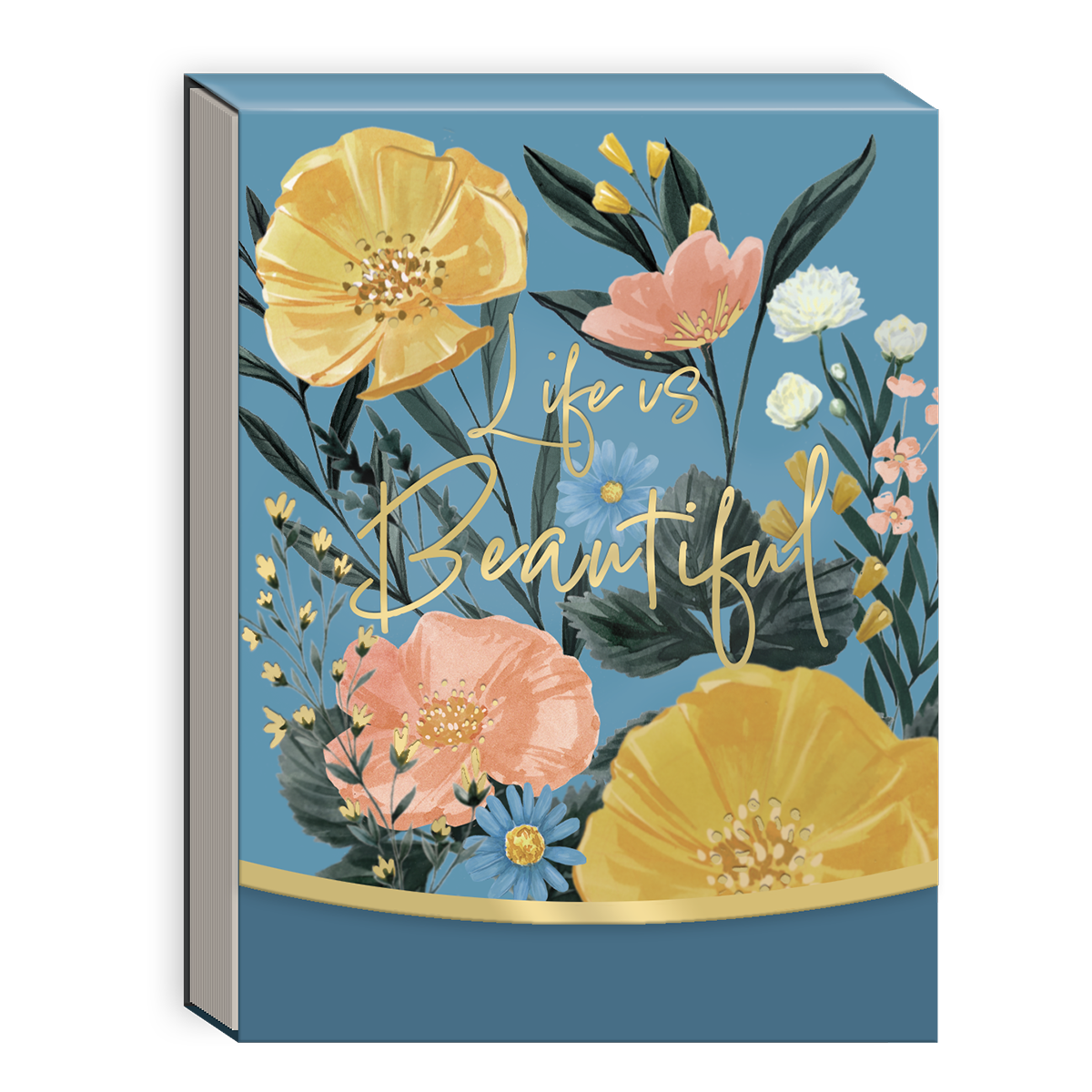 Blue Garden Pocket Notepad Product