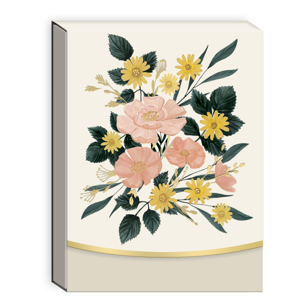 Cream Bouquet Pocket Notepad Product