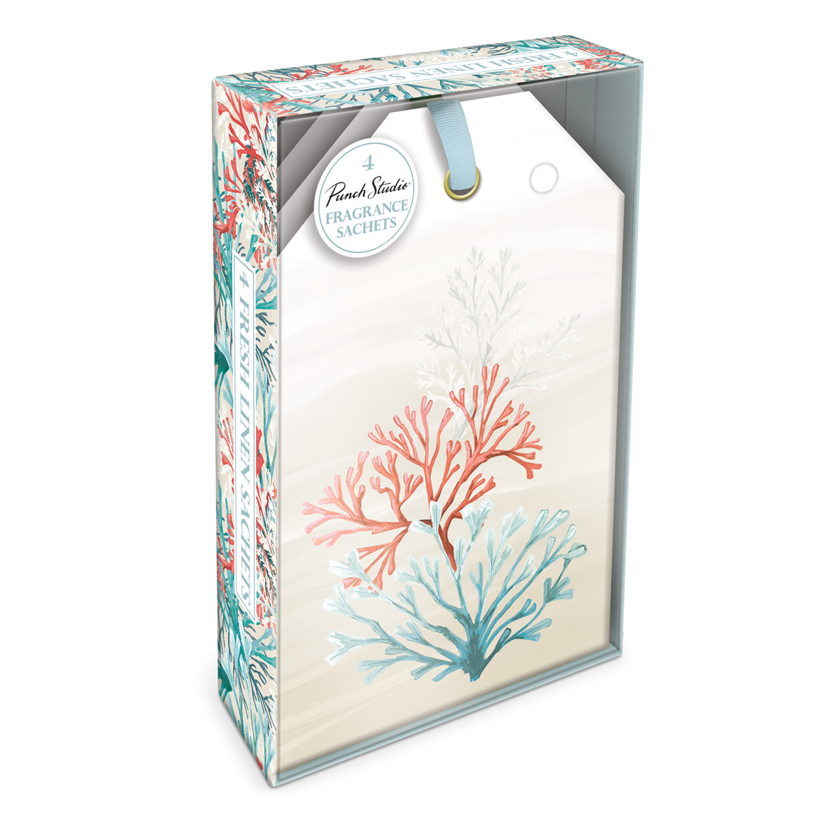 Coral Fresh Linen Fragrance Boxed Sachets Product