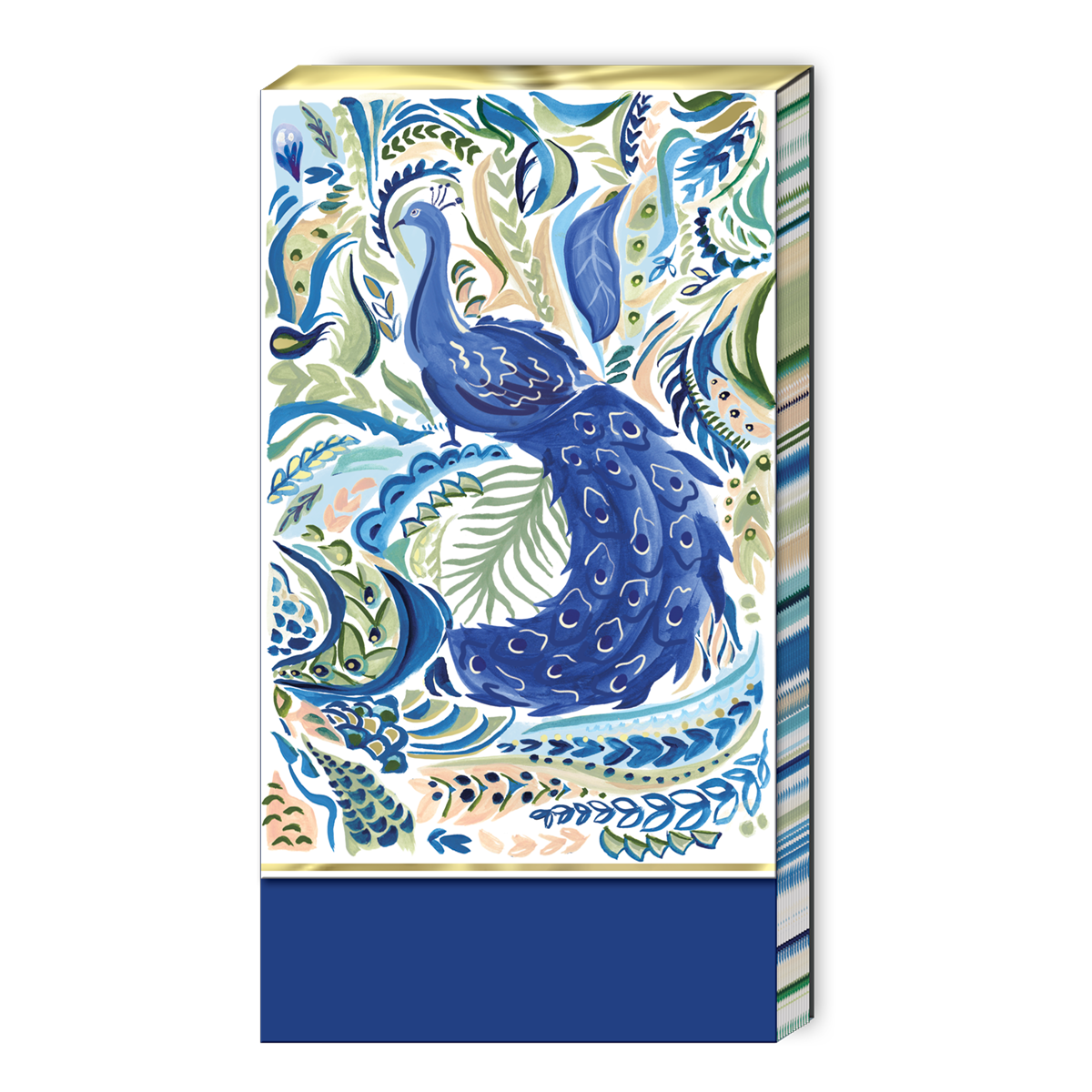 Azure Peacock Tall Notepad Product