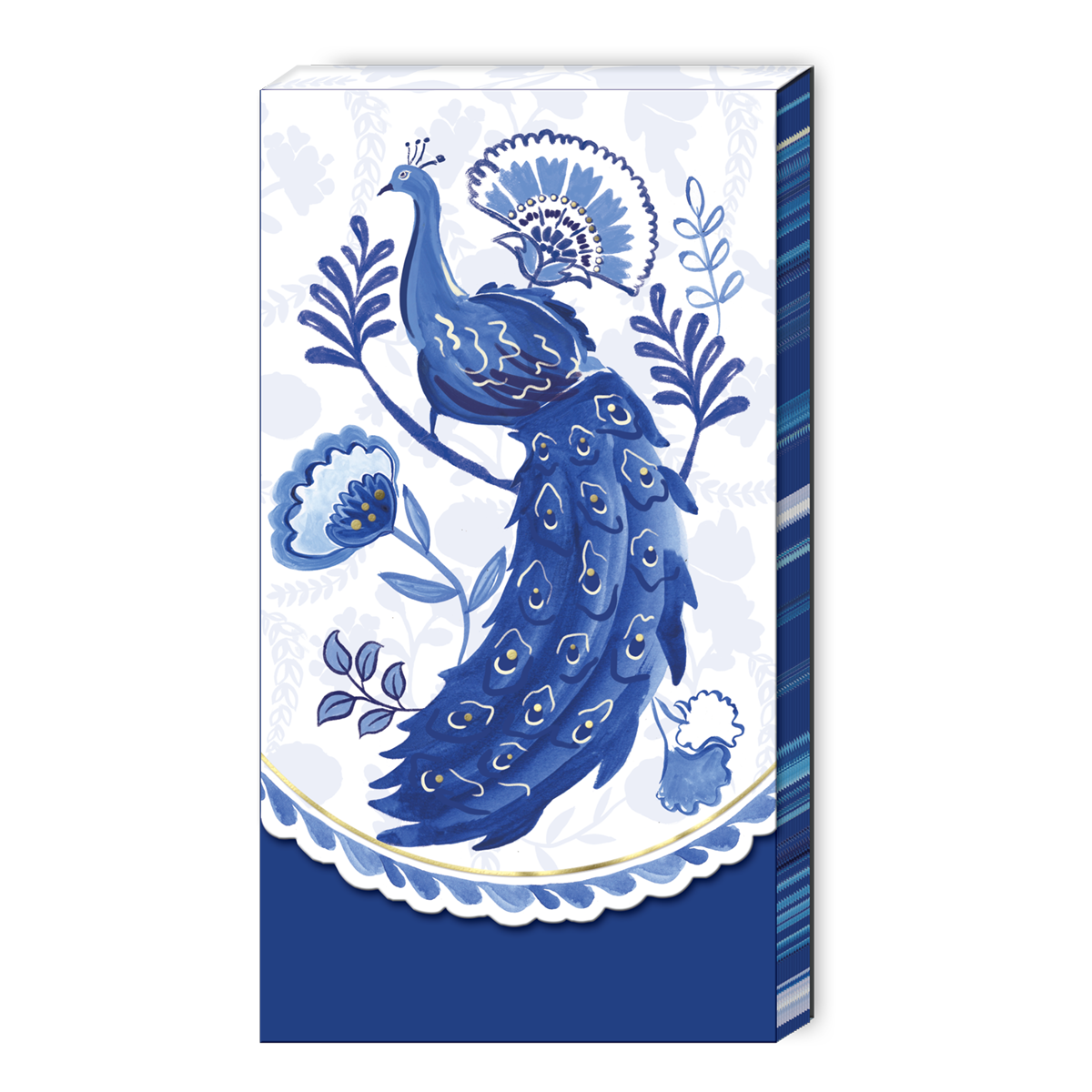 Floral Peacock Tall Notepad Product