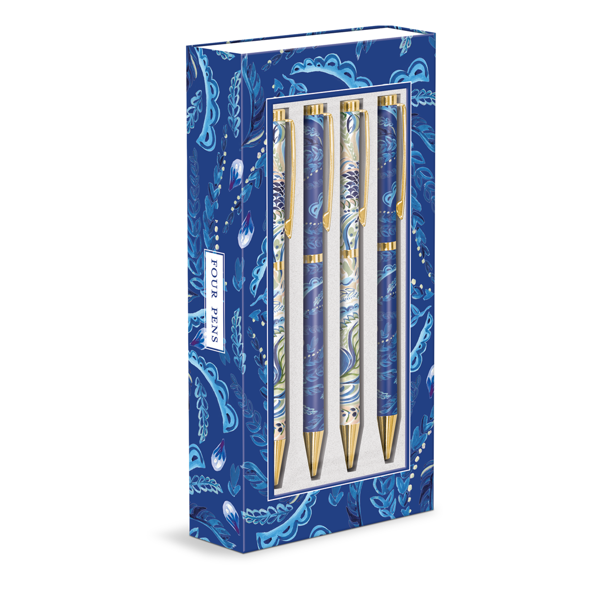 Azure Peacock Boxed Pen Set Product