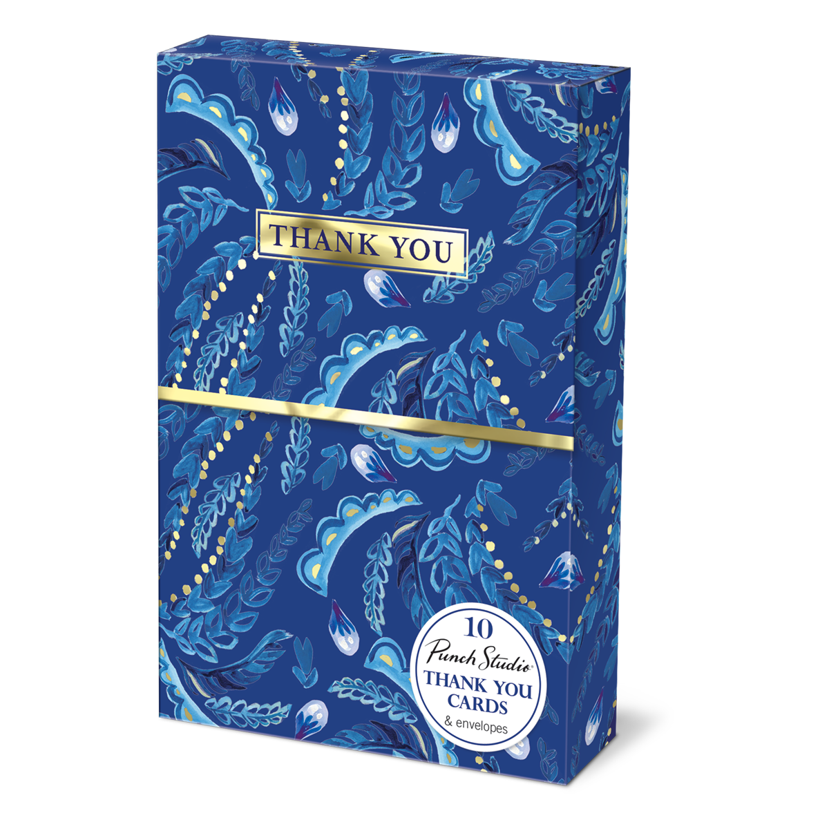 Azure Feathers Pouch Notecards Product