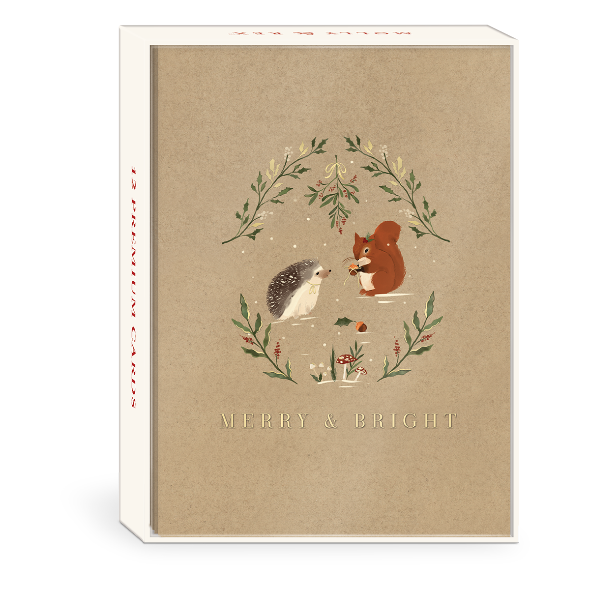 Woodland Christmas Hedgehog Boxed Holiday Cards Product