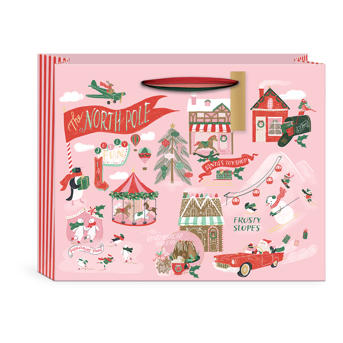 North Pole Multi Large Gift Bag Product