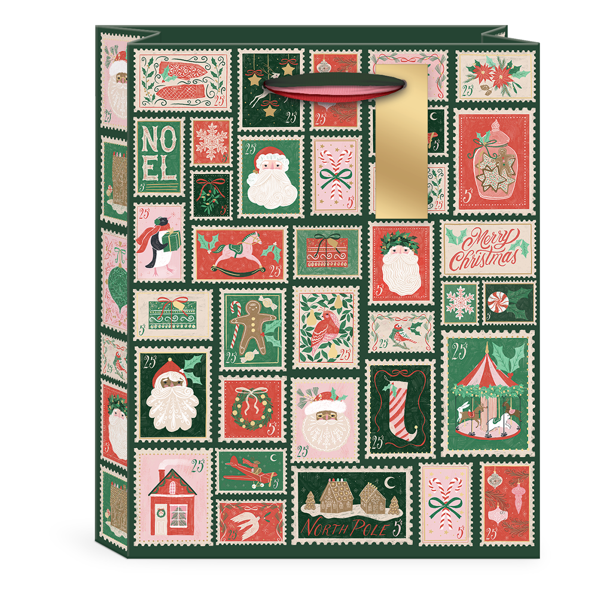 Letters To Santa Stamps Medium Gift Bag Product