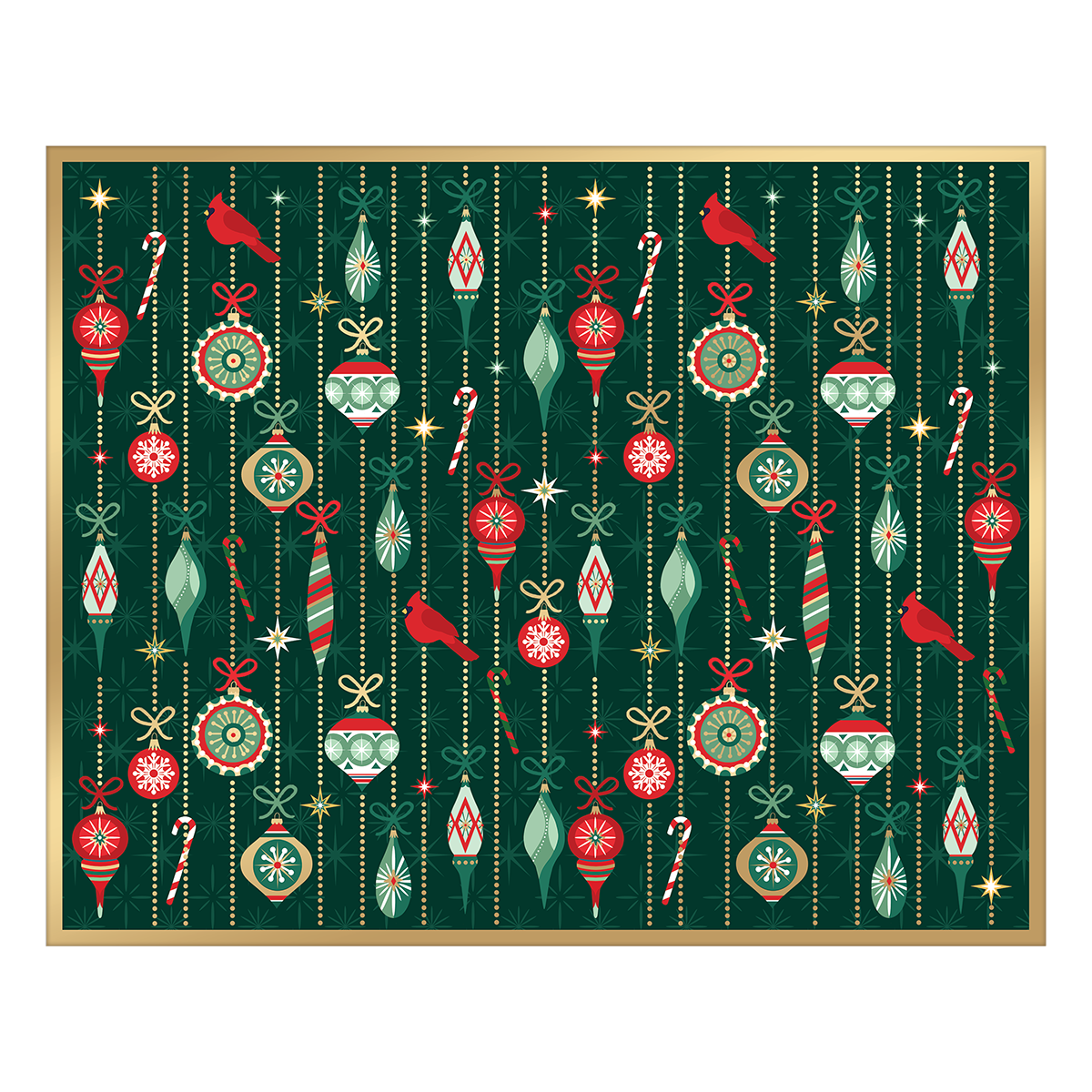 Vintage Christmas Ornaments Placemat Product