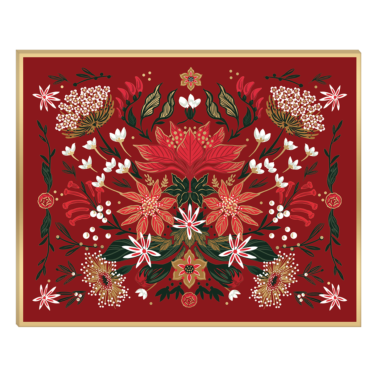 Christmas Garden Red Placemat Product