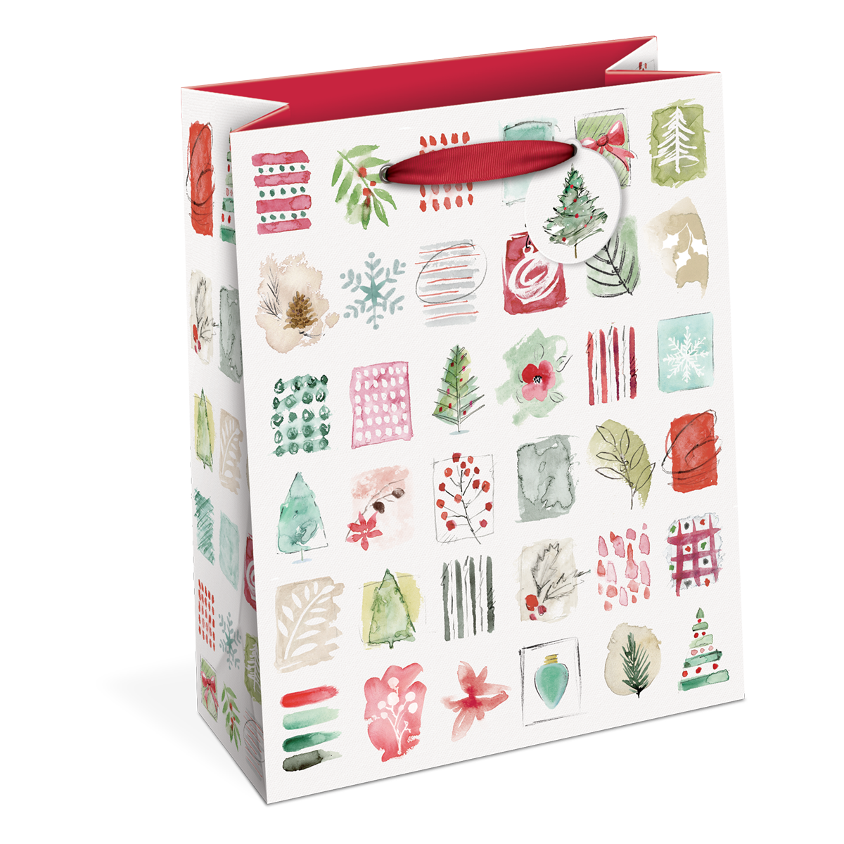 Winter Watercolor Large Gift Bag Product
