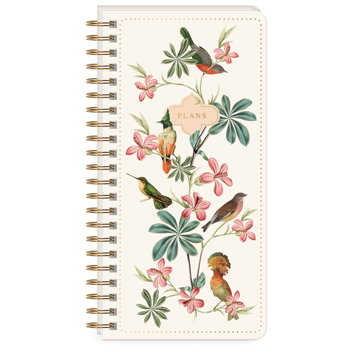 Ephemeral Garden Birds Undated Daily Planner Product