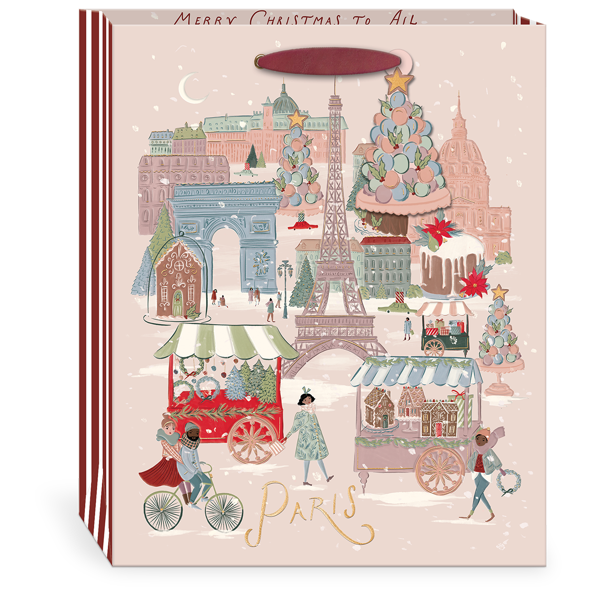 Joy to the World Paris Large Gift Bag Product
