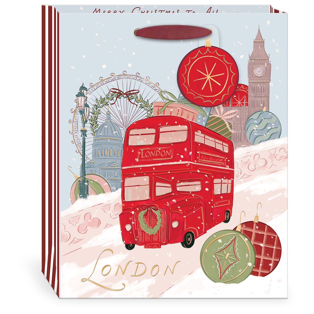 Joy to the World London Large Gift Bag Product