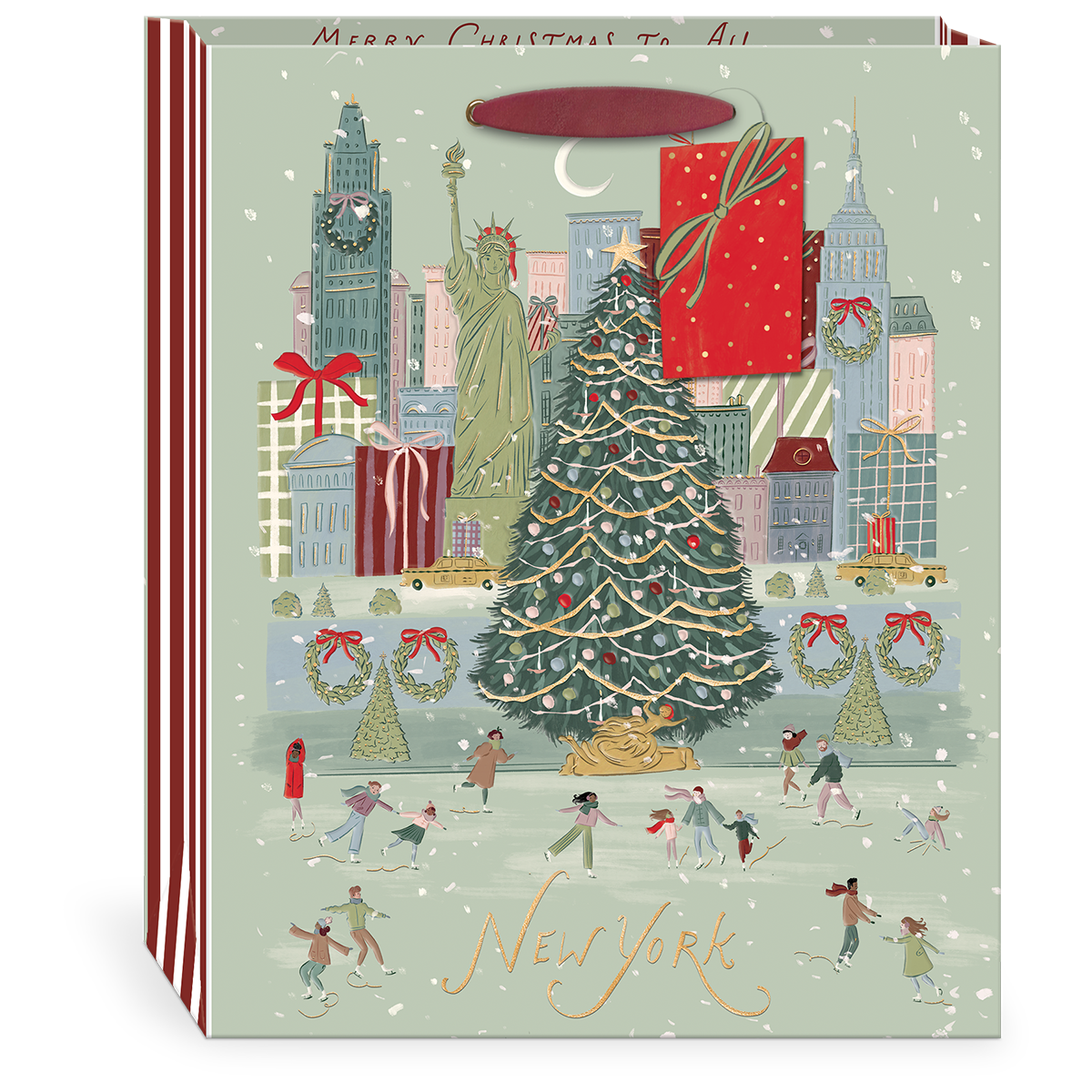 Joy to the World New York Large Gift Bag Product