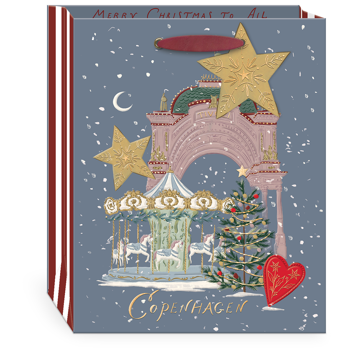 Joy to the World Copenhagen Medium Gift Bag Product