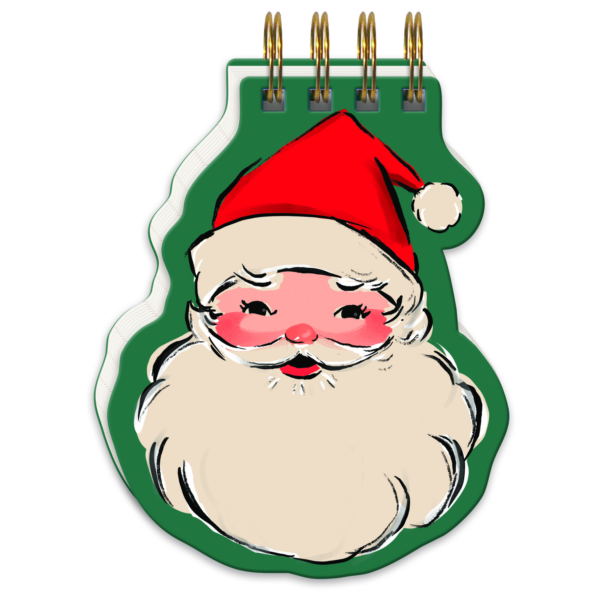 Retro Santa Notepad Product