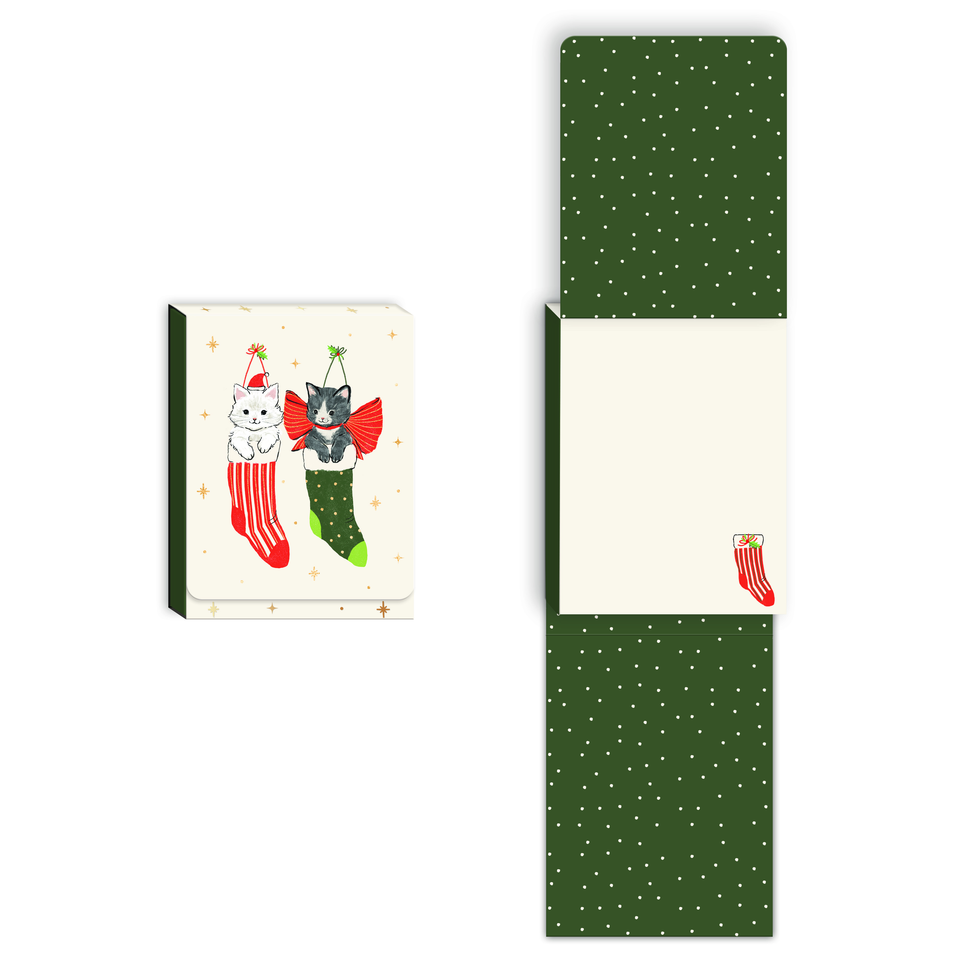 Merry Pets Cat Stockings Pocket Notepad Product