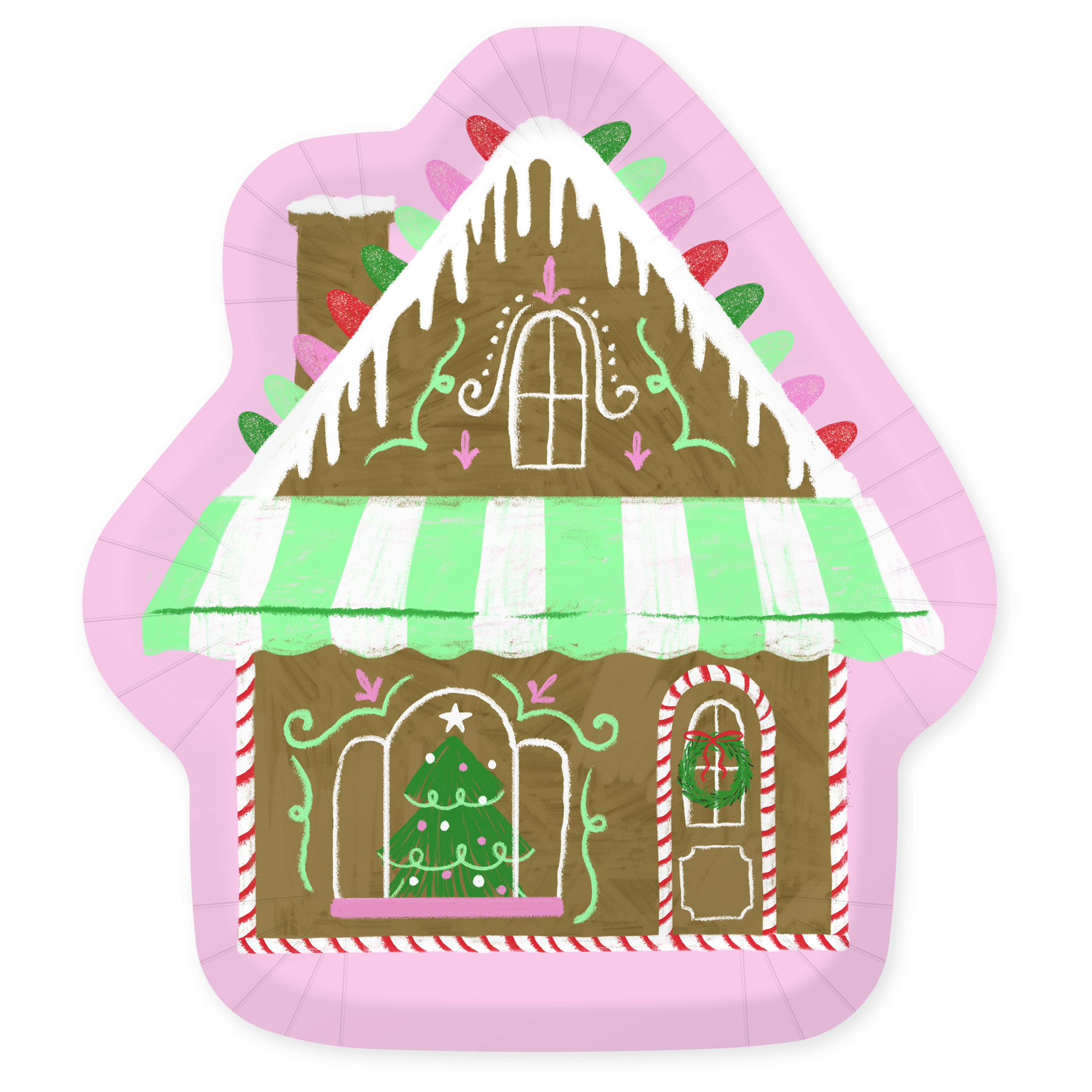 Gingerbread House Dessert Plates Product